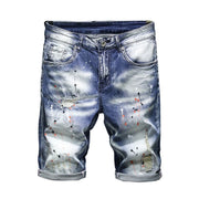 Angelo Ricci™ Ripped Stretch Hip Hop Denim Shorts