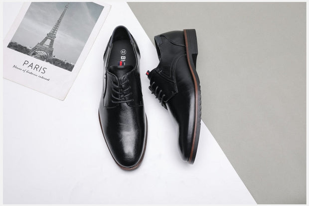 Angelo Ricci™ Classic Leather Elegant Oxford Shoes
