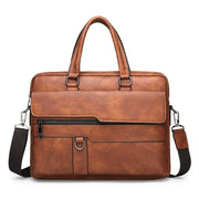 Angelo Ricci™ Exclusive Design Split Leather Briefcase