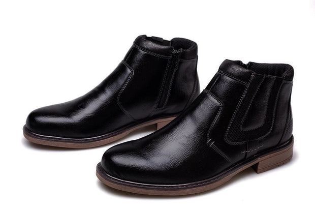 Angelo Ricci™ Vintage Style Ankle Short Chelsea Boots