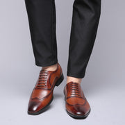 Angelo Ricci™ Men Retro Bullock Formal Leather Shoes