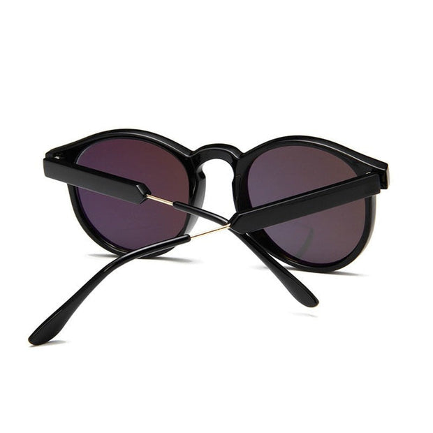 Angelo Ricci™ Retro Round Brand Design Transparent Sunglasses