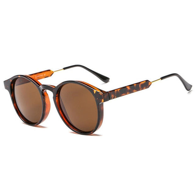 Angelo Ricci™ Retro Round Brand Design Transparent Sunglasses