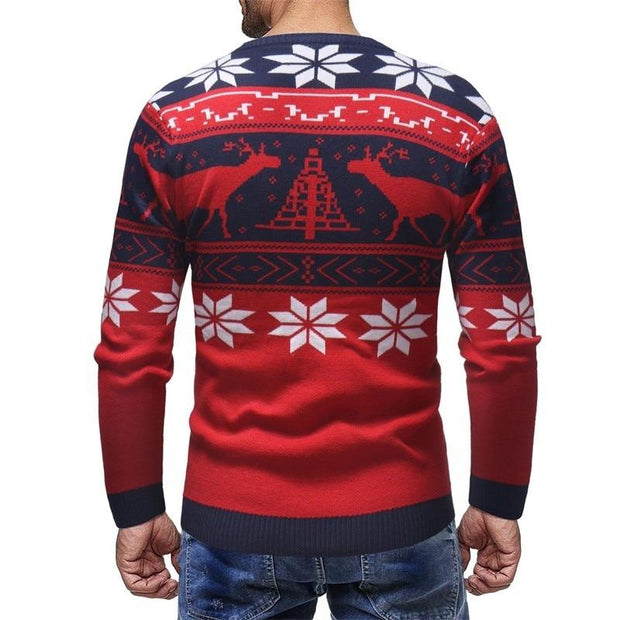 Angelo Ricci™ Deer Print Fashion Sweater