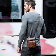 Angelo Ricci™ Shoulder Crossbody Genuine Leather Messenger Bag