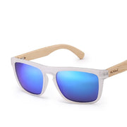Angelo Ricci™ Designer Natural Bamboo Polarized Men Shades Sunglasses
