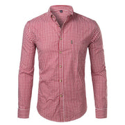 Angelo Ricci™ Plaid Button Down Business Work Shirt