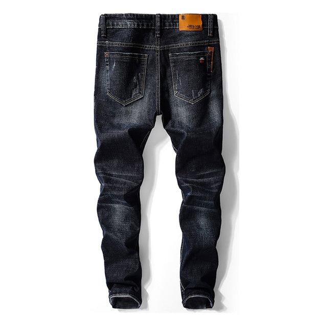 Angelo Ricci™ Fashion Slim Fit Cowboy Style Denim Jeans