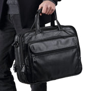 Angelo Ricci™ Genuine Leather 15.6" Laptop Business Briefcase