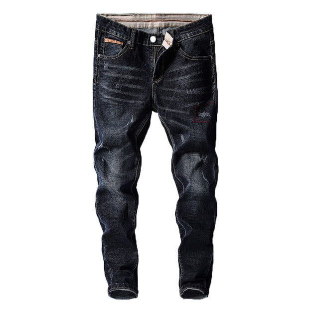 Angelo Ricci™ Fashion Slim Fit Cowboy Style Denim Jeans