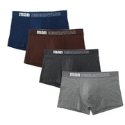 Angelo Ricci™ Men Breathable Trunk Cotton Underwear 4Pcs Pack