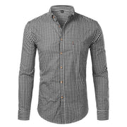 Angelo Ricci™ Plaid Button Down Business Work Shirt