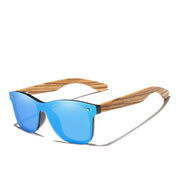 Angelo Ricci™ Wooden Frame Mirror Flat Lens Eyewear Sunglasses