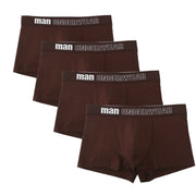 Angelo Ricci™ Men Breathable Trunk Cotton Underwear 4Pcs Pack