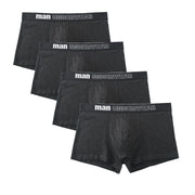 Angelo Ricci™ Men Breathable Trunk Cotton Underwear 4Pcs Pack