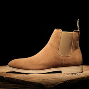 Angelo Ricci™ Classic Cow Suede Leather Chelsea Boots