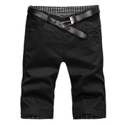 Angelo Ricci™ Knee Length Casual Cotton Shorts