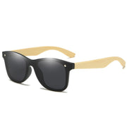 Angelo Ricci™ Ultralight Bamboo Wood Frame Polarized Men Sunglasses