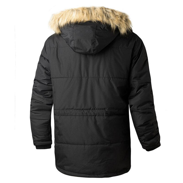 Angelo Ricci™ Winter Alpine Polar Thick Windproof Fur Hooded Parka