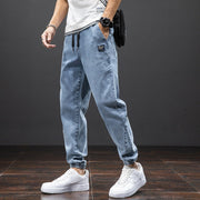 Angelo Ricci™ Men Streetwear Denim Jogger Pants