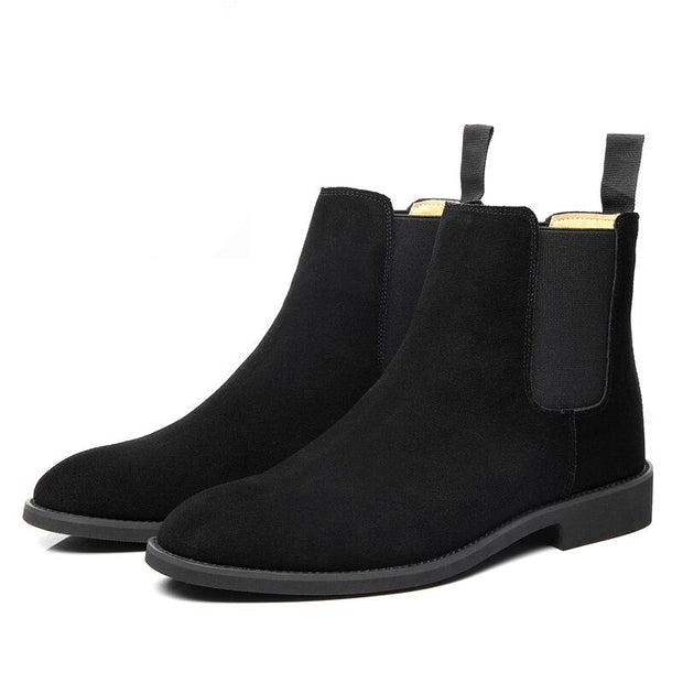 Angelo Ricci™ Classic Cow Suede Leather Chelsea Boots