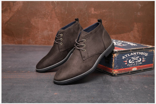 Angelo Ricci™ Designer Handmade Suede Elegant Chukka Boots