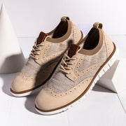 Angelo Ricci™ Breathable Lightweight Brogue Men Casual Shoes