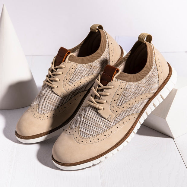 Angelo Ricci™ Breathable Lightweight Brogue Men Casual Shoes
