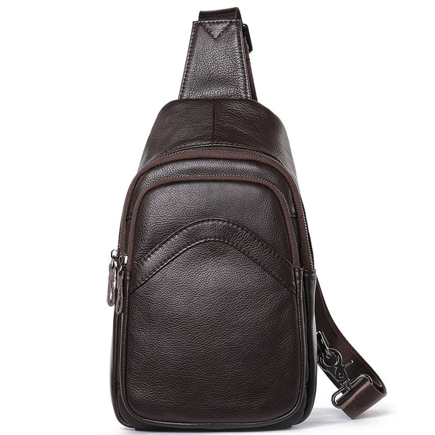Angelo Ricci™ Young Style Leather Crossbody Bag