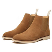 Angelo Ricci™ Classic Cow Suede Leather Chelsea Boots