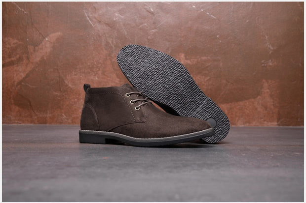 Angelo Ricci™ Designer Handmade Suede Elegant Chukka Boots