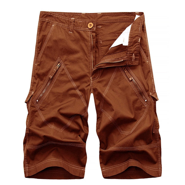 Angelo Ricci™ Fashionable Multi-Bag Men's Cotton Shorts - Perfect for Summer