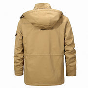 Angelo Ricci™ Casual Outwear Men Fleece Warm Hooded Coat