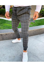 Angelo Ricci™ UK Style Plaid Joggers Pants