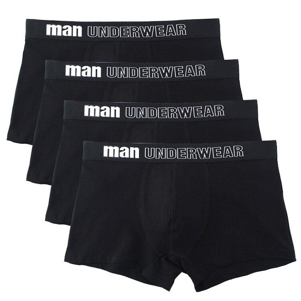 Angelo Ricci™ Men Cotton Soft Boxers Underwear 4Pcs