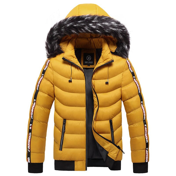 Angelo Ricci™ Patchwork Thick Warm Fur Hood Waterproof Parka