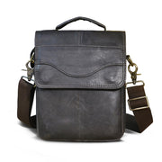 Angelo Ricci™ Casual Design Tablet Size Leather Crossbody Bag