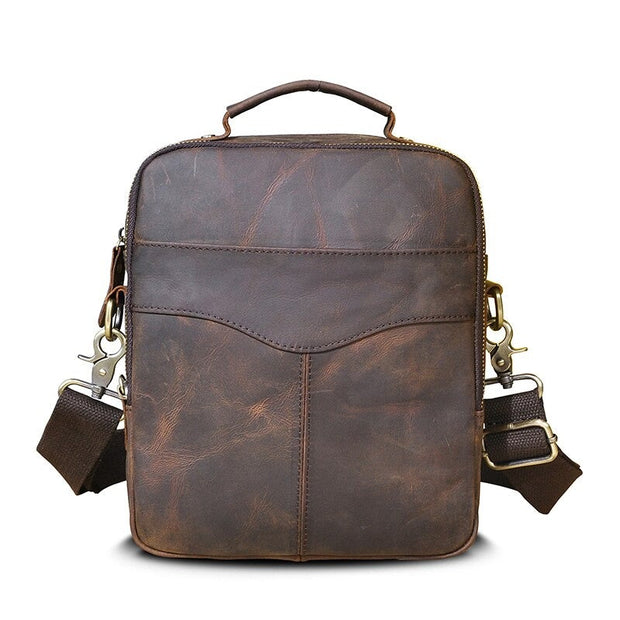 Angelo Ricci™ Casual Design Leather Shoulder Satchel Bag