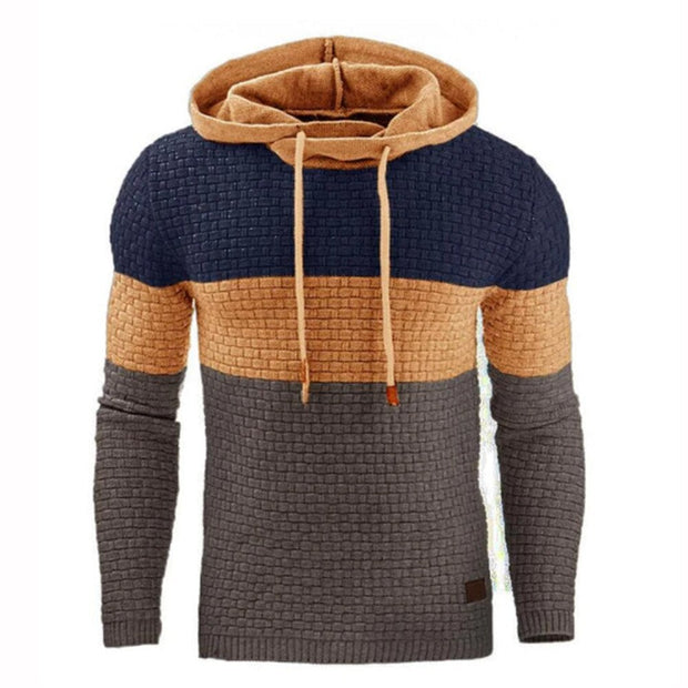 Angelo Ricci™ Designer Patchwork Streetwear Hooded Sweatshirt