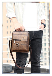 Angelo Ricci™ Luxury Business Vintage Leather Shoulder Bag