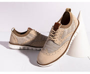 Angelo Ricci™ Breathable Lightweight Brogue Men Casual Shoes