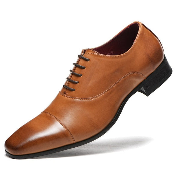 Angelo Ricci™ New Spring Business PU Leather Lace-up Formal Shoes