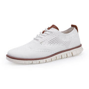 Angelo Ricci™ Knitted Mesh Shallow Lace Up Lightweight Sneakers