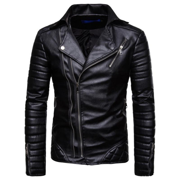 Angelo Ricci™ Classic Motorcycle Leather Jacket