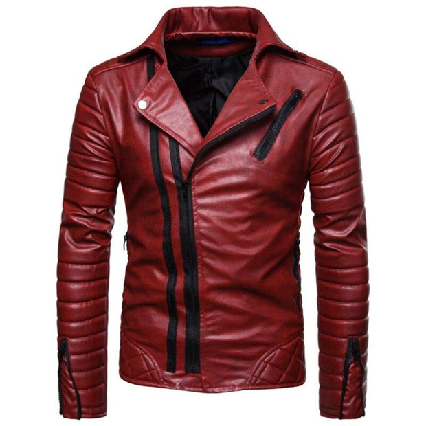 Angelo Ricci™ Classic Motorcycle Leather Jacket