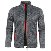 Angelo Ricci™ Men's Zipper Knit Long Sleeves Cashmere Sweater
