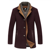 Angelo Ricci™ Splice Woolen Overcoat