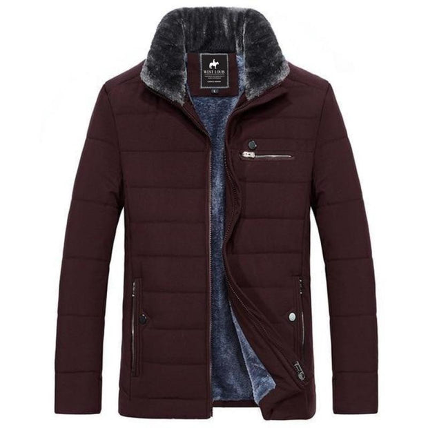 Angelo Ricci™ Men's Cotton Padded Thick Warm Jacket