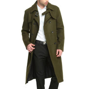 Angelo Ricci™ Classic Men Double Button Woolen Coat