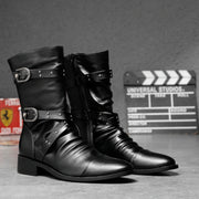 Angelo Ricci™ Punk Rock Biker Leather Boots